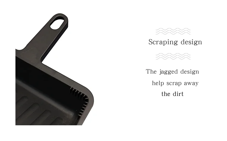 China best price plastic black dustpan set function dust pan with long handle