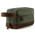 Wholesale Custom Washed Canvas Travel Toiletry Bag For Men