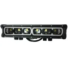 2019 New 6D Lens Single Row 90W LED Light Bar With Red Daytime Running Light