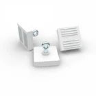 Powerful eyelet square plastic cased decoration magnet
