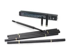 Oem New 6 Colors Black Tube Custom Logo Cruelty Free Vegan Slim Waterproof Private Label Eye Brow Eyebrow Pencil With Brush