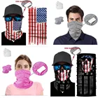Bandana Square Silk Scarf Bandana Face Scarfs Bandana Neck Gaiter With Filter Pocket Silk Hair Scarf For Men Women