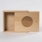 Unfinished Wooden Box Wood Packaging Box for Gift,sliding wooden box