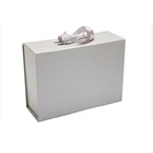 High Quality Custom Luxury Rigid Cardboard Packaging Magnetic Folding Paper Wedding Dress Gift Box With Ribbon