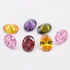 Colored Zirconia Zirconia High Quality Loose CZ Stones Synthetic 7*9mm Diamond Colored Oval Cubic Zirconia