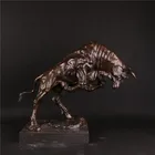 life size bronze / brass brass metal cow sculpture statue for garden