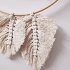 Decor Nordic Ornaments Hand Woven Wall Ornaments Bamboo Rings Leaves Wall Ornaments Home Decoration