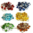 Decorative Pool Glass Pebble Bulk Coloured Crystal Glass Pebble Stones