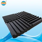 Black anti slip bumpers rubber shock absorber pad