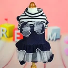 High quality Customized Cute Stripe pet dog dress clothes With Great Price
