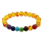 8MM 7 chakra bracelets for women Natural stone Beaded Bracelet femme jewelry