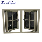 UPVC tech french doors/casemnt door/hinged door steel window grill design