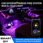 12V 5050 RGB mobile APP bluetooth car Decoration interior floor foot led Atmosphere Ambient flexible strip light
