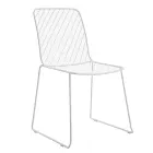 modern design leisure coffee chair white metal wire chair restaurant dining chair
