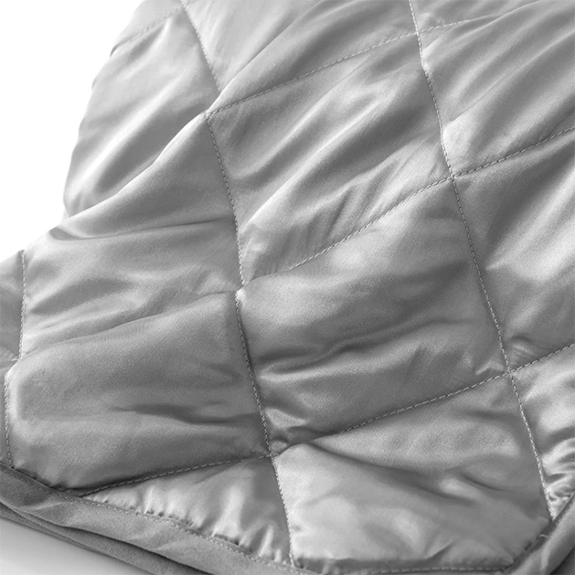 New Arrived Grey Gravity Therapy Blanket Super Cozy Satin Adult Weighted Blanket