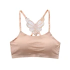 High Quality Seamless Comfort Removable Pad sexy Butterfly Lace Beauty Back Women's Sports Bra