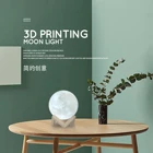 Lamp Base Wood Light Wireless Bluetooth Speaker Moon Lamp 15cm Moon Light With Wooden Base
