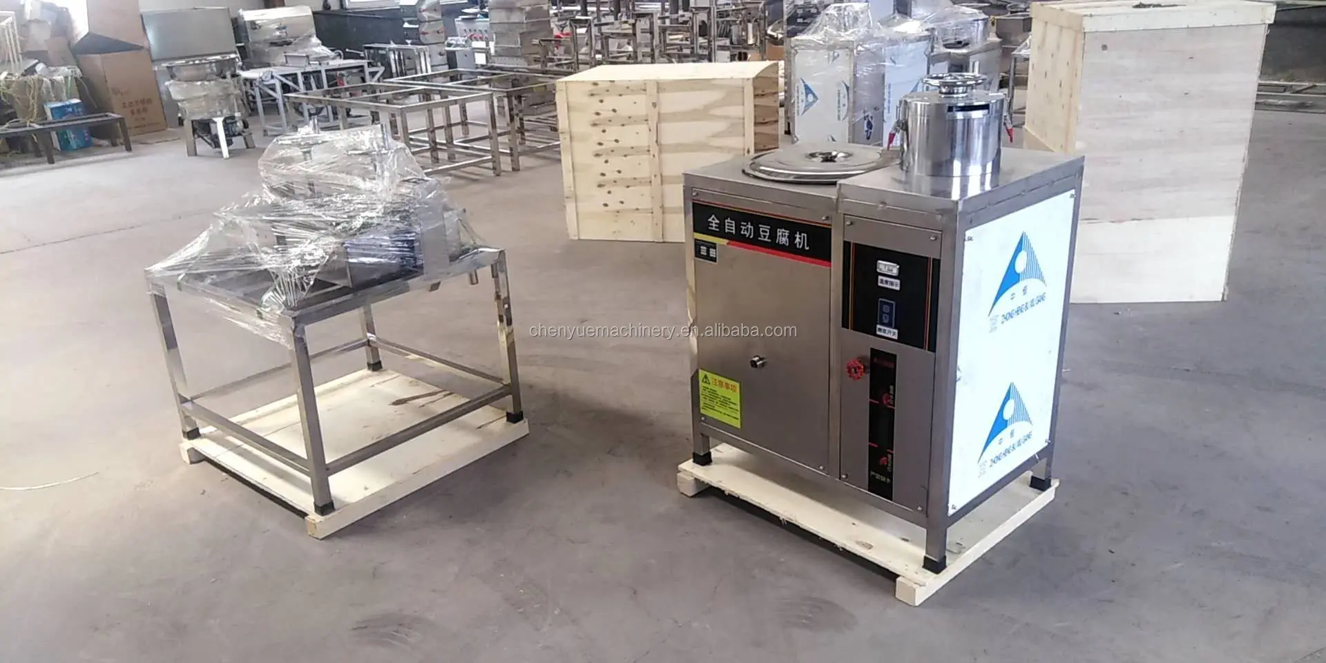 Stainless Steel Tofu Machine Commercial Soymilk Maker Bean Curd Making