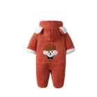 Romper Rompers Hood Thickened Soft And Comfortable Animal Romper Boy New Born Baby Girl Rompers