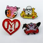 collection activities souvenir mini metal soft enamel lapel pin badge
