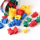 Amazon hot sell kids new education puzzle toy children plastic color sorting counting bears toys