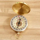 Custom Brand metal luminous round waterproof compass North needle G50 copper glow in the dark compass