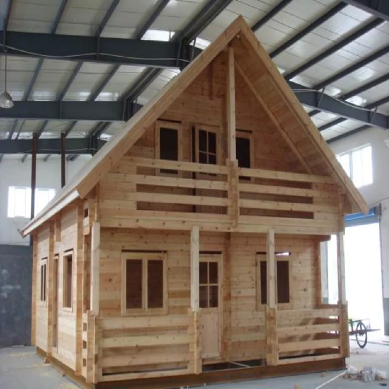 Popular y barato de dos pisos de madera de casa prefabricada con el mejor precio