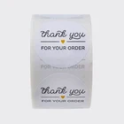 Sticker 1 Inch Thank You For Your Order Sticker