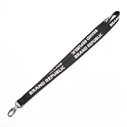 Universal Customized Printed Soft PU Leather Badge Holder Keychain Usb Cord Plain Lanyard