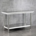 Commercial Kitchen equipment stainless steel worktable removable bench Stainless steel kitchen hotel dining workbench
