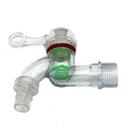 Alkali acid Plastic Washer Faucet Outdoor water tap Bulletproof glass material hot tap