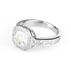 HIGH QUALITY ASSCHER CUT CUBIC ZIRCON 925 SILVER MEN RING WEDDING CZ WOMEN STERLING SILVER JEWELRY