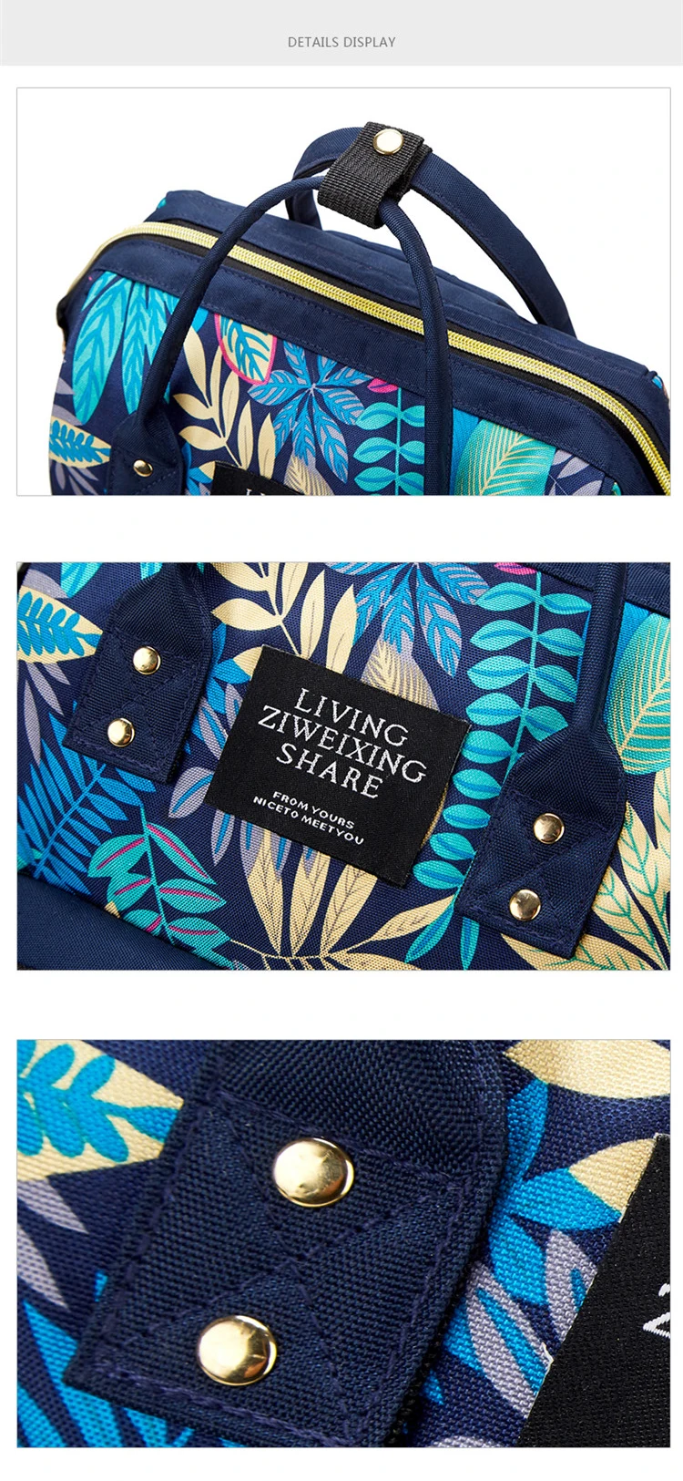 Baby Diaper Bag Backpack With Changing Mat Large Capacity Mother Maternity Bag Backpack