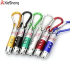 3 in 1 multifunction 6 color Laser Pointer LED Flashlight Mini UV Light Keychain torch
