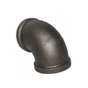 black malleable iron pipe fittings -nipple bend normal reducer female 90 degree elbow