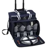 Wine Tote Cooler Bag Frozen Food Delivery Bag Trolley Picnic Cooler Bag with Wheels SK25027