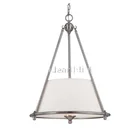 Modern UL CUL Listed With Acrylic Diffuser Decorative Lighting Fixture Light Pendant In Brushed Nickel Finished C81075