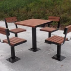 wooden garden furniture set high top outdoor table and chairs