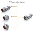 Power Power WEIPU Waterproof IP67 Female Electrical Audio Connector SF2012/5 6 7pin For Power