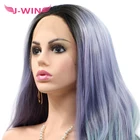 Synthetic Lace Wig Wigs Synthetic Lace Front Wig Black Roots Long Wavy Wig Gradient Colorful Lace Wigs
