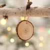 Wholesale Rustic Wood Blank Painted Christmas Ornament