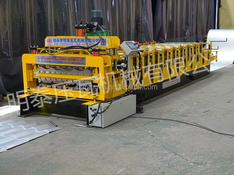 የጣሪያ ንጣፎች ጥቅል የቆርቆሮ ማሽን