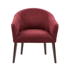 China red soft comfortable fabric single accent/ leisure chairs for living room