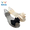 Wholesale Women Flat Sandals PVC Jelly Shoes With Bowknot