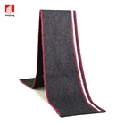 Scarf Scarf Warm OEM Customized Winter Warm Border Striped Fuzzy Cozy Fluffy Brushed Heather Knit Men Scarf