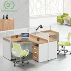 Orri Furniture 1.4metre aluminum frame modern office workstation for 2 person