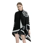 Popular embroider shawls winter cashmere cape warm women thick Pashmina Scarf