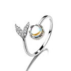 Custom Women Wedding Open Zircon Jewelry Original 925 Sterling Silver Ring