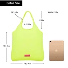 Orange Black Yellow Orange Custom Color Lightweight Mesh Big Shopping Beach Tote Bag For Women Ladies Girl