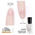 Polish MissCandy Based And Top Coat Healthy Nail Polish Supplier For Nail Treatment 15ml/bottle